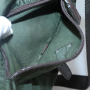 PRADA Shoulder Bag Nylon Khaki Silver Auth bs26478-23