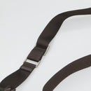 PRADA Shoulder Bag Nylon Khaki Silver Auth bs26478-8