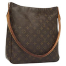 LOUIS VUITTON Monogram Looping GM Shoulder Bag M51145 LV Auth bs26482-1