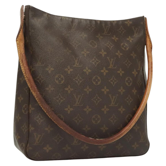 LOUIS VUITTON Monogram Looping GM Shoulder Bag M51145 LV Auth bs26482