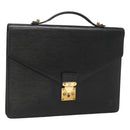 LOUIS VUITTON Epi Porte Documents Bandouliere Black M54462 LV Auth bs26493-1