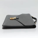 LOUIS VUITTON Epi Porte Documents Bandouliere Black M54462 LV Auth bs26493-4