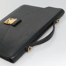 LOUIS VUITTON Epi Porte Documents Bandouliere Black M54462 LV Auth bs26493-6