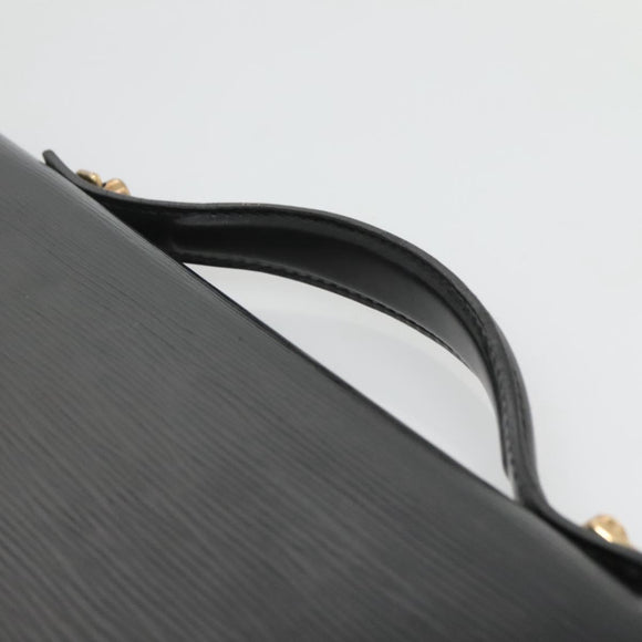 LOUIS VUITTON Epi Porte Documents Bandouliere Black M54462 LV Auth bs26493