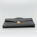 LOUIS VUITTON Epi Porte Documents Bandouliere Black M54462 LV Auth bs26493-5