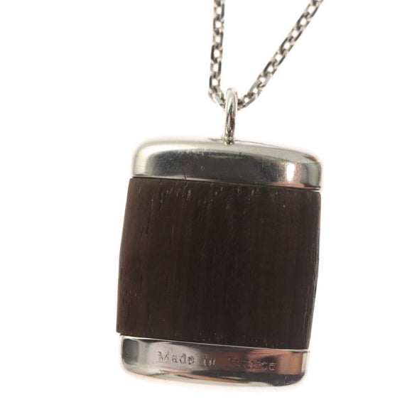 LOUIS VUITTON Pandantif Bois Necklace metal Brown M65372 LV Auth bs26495