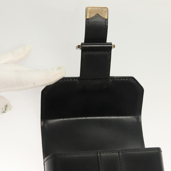 LOUIS VUITTON Pister Shoulder Bag Leather Black M92222 LV Auth bs26496