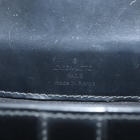 LOUIS VUITTON Pister Shoulder Bag Leather Black M92222 LV Auth bs26496