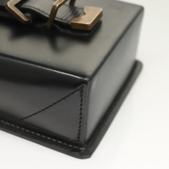 LOUIS VUITTON Pister Shoulder Bag Leather Black M92222 LV Auth bs26496