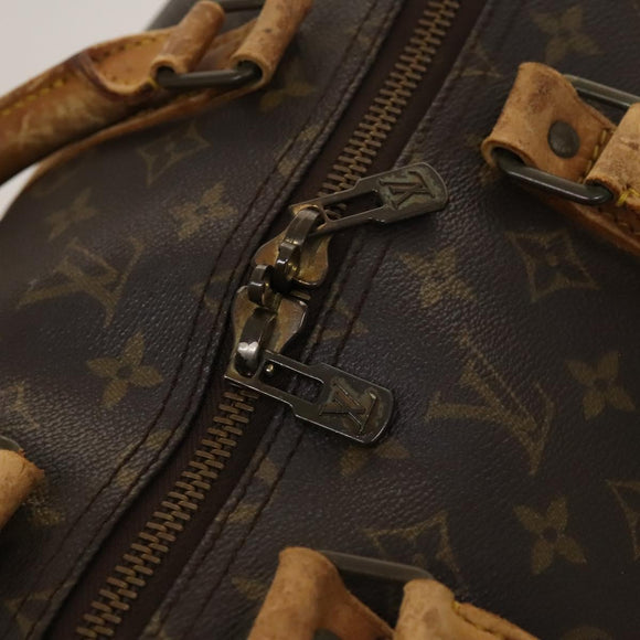 LOUIS VUITTON Monogram Keepall Bandouliere 55 Boston Bag M41414 LV Auth bs26511