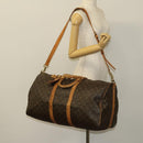 LOUIS VUITTON Monogram Keepall Bandouliere 55 Boston Bag M41414 LV Auth bs26511-24