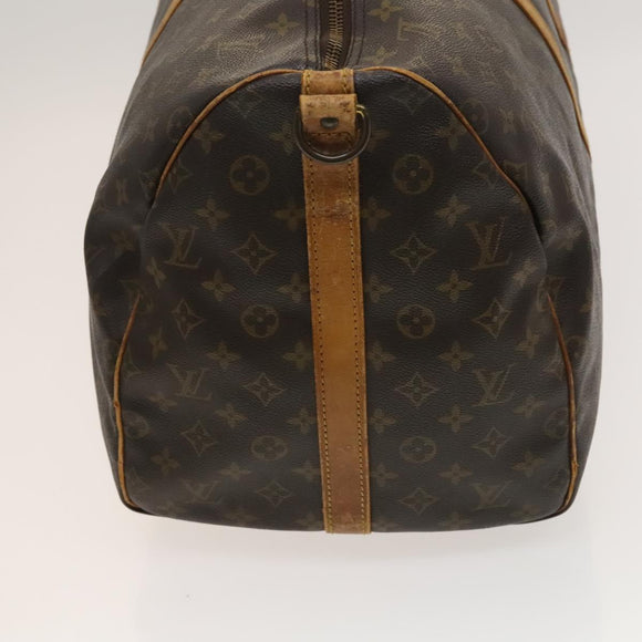 LOUIS VUITTON Monogram Keepall Bandouliere 55 Boston Bag M41414 LV Auth bs26511