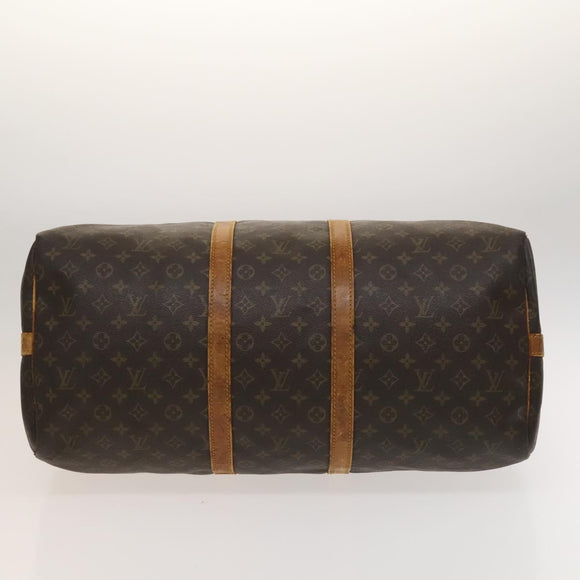 LOUIS VUITTON Monogram Keepall Bandouliere 55 Boston Bag M41414 LV Auth bs26511