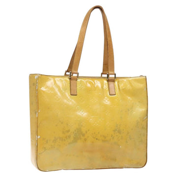 LOUIS VUITTON Monogram Vernis Columbus Tote Bag Gris M91028 LV Auth bs26524