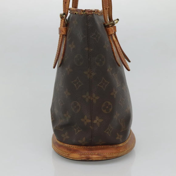 LOUIS VUITTON Monogram Bucket PM Shoulder Bag M42238 LV Auth bs26533