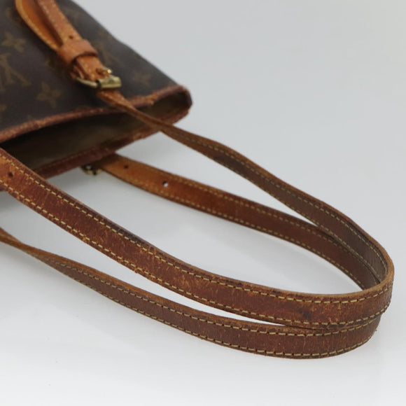 LOUIS VUITTON Monogram Bucket PM Shoulder Bag M42238 LV Auth bs26533