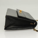 CHANEL Matelasse  Chain Shoulder Bag Lamb Skin Black Gold CC Auth bs26549-3