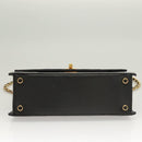 CHANEL Matelasse  Chain Shoulder Bag Lamb Skin Black Gold CC Auth bs26549-5