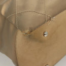 CHANEL Paris Biarritz MM Tote Bag Coated Canvas Beige Silver CC Auth bs26552-15