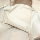 CHANEL Paris Biarritz MM Tote Bag Coated Canvas Beige Silver CC Auth bs26552-24