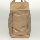 CHANEL Paris Biarritz MM Tote Bag Coated Canvas Beige Silver CC Auth bs26552-8