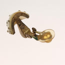 CHANEL Mushroom COCO Mark Earring metal White CC Auth bs26554-4