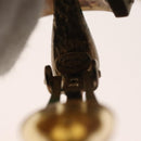 CHANEL Mushroom COCO Mark Earring metal White CC Auth bs26554-8