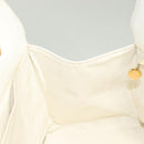 CHANEL Matelasse Chain Hand Bag Caviar Skin White Gold CC Auth bs26565-17