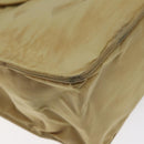 CHANEL Tote Bag Nylon Beige Gold CC Auth bs26566-14
