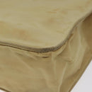 CHANEL Tote Bag Nylon Beige Gold CC Auth bs26566-15