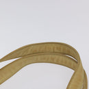 CHANEL Tote Bag Nylon Beige Gold CC Auth bs26566-8