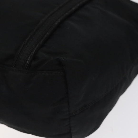 PRADA Mini Tote Bag Nylon Black Silver Auth bs26580