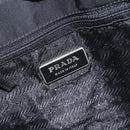 PRADA Mini Tote Bag Nylon Black Silver Auth bs26580-18