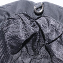 PRADA Mini Tote Bag Nylon Black Silver Auth bs26580-19