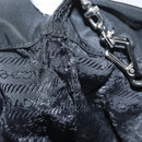 PRADA Mini Tote Bag Nylon Black Silver Auth bs26580-10