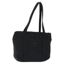 PRADA Mini Tote Bag Nylon Black Silver Auth bs26580-1