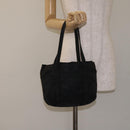 PRADA Mini Tote Bag Nylon Black Silver Auth bs26580-23