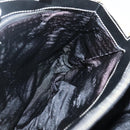 PRADA Chain Tote Bag Nylon Leather Beige Silver Auth bs26581-19