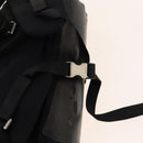 PRADA Sports Backpack Cotton Black Silver Auth bs26584-17