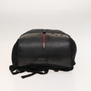 PRADA Sports Backpack Cotton Black Silver Auth bs26584-5