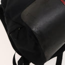 PRADA Sports Backpack Cotton Black Silver Auth bs26584-20