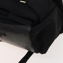 PRADA Sports Backpack Cotton Black Silver Auth bs26584-21