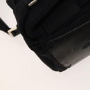 PRADA Sports Backpack Cotton Black Silver Auth bs26584-22