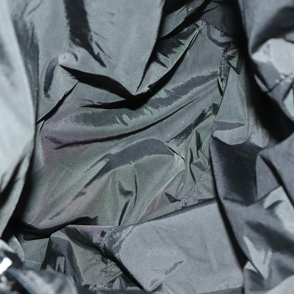 PRADA Sports Backpack Cotton Black Silver Auth bs26584