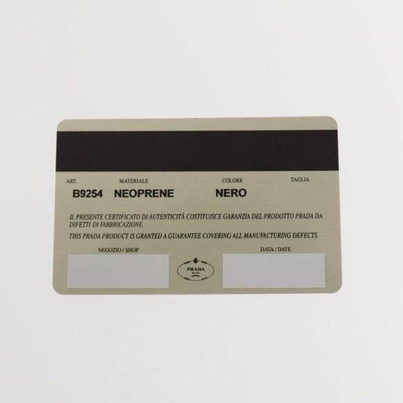 PRADA Sports Backpack Cotton Black Silver Auth bs26584