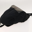 PRADA Sports Backpack Cotton Black Silver Auth bs26584-4
