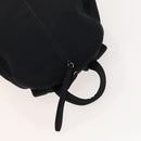 PRADA Sports Backpack Cotton Black Silver Auth bs26584-6