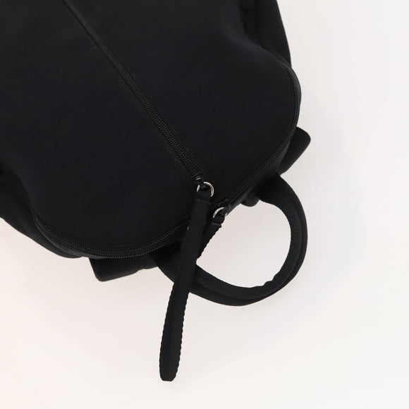 PRADA Sports Backpack Cotton Black Silver Auth bs26584