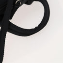 PRADA Sports Backpack Cotton Black Silver Auth bs26584-14