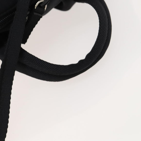 PRADA Sports Backpack Cotton Black Silver Auth bs26584